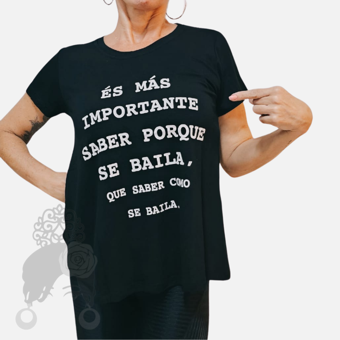 Camiseta de manga corta ¿Por qué bailar?