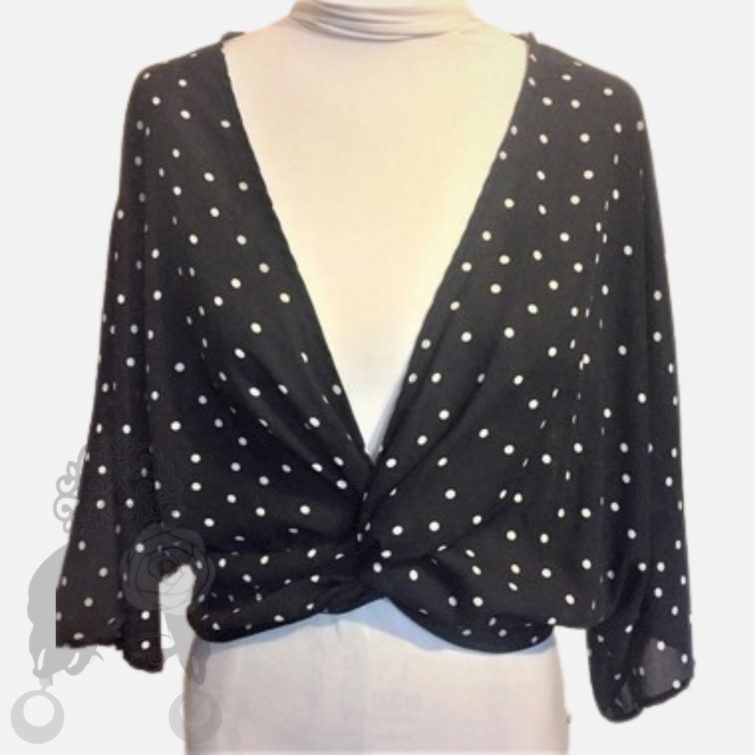 Crepe Wrap Blouse