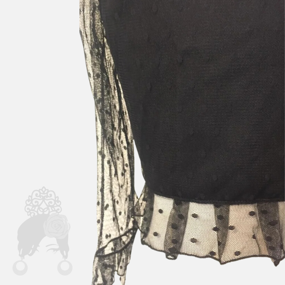 Bolero Joys de tul negro