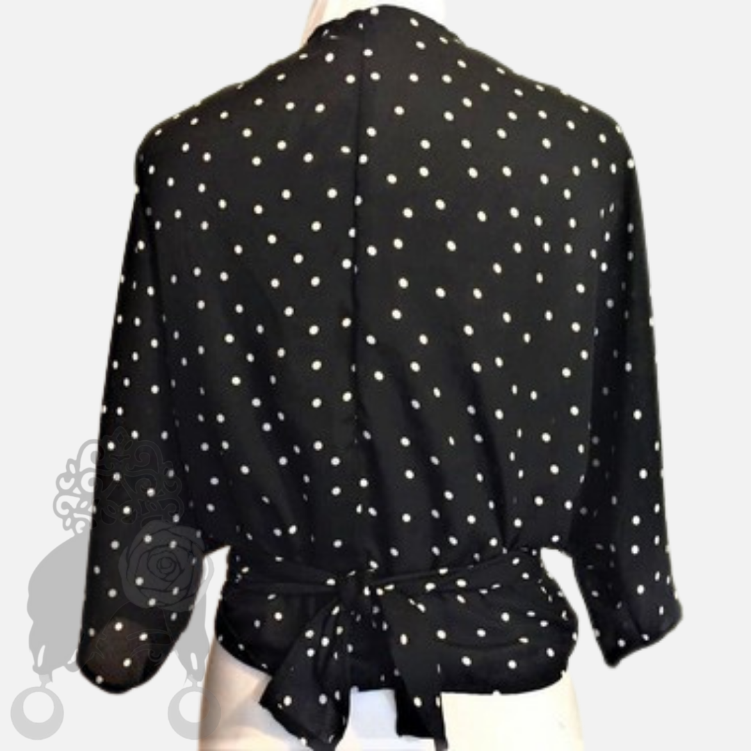 Crepe Wrap Blouse
