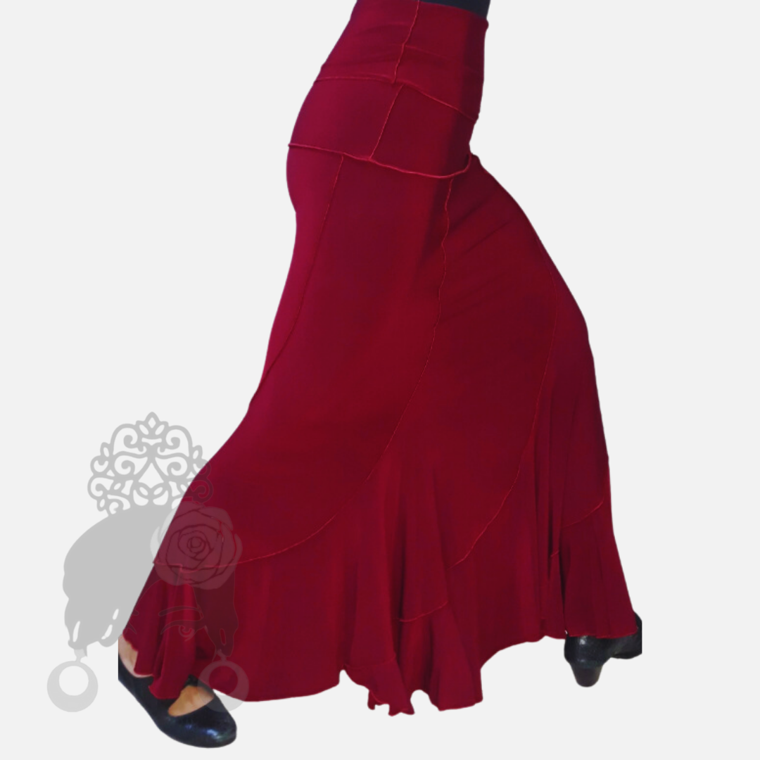 Falda colombiana lisa