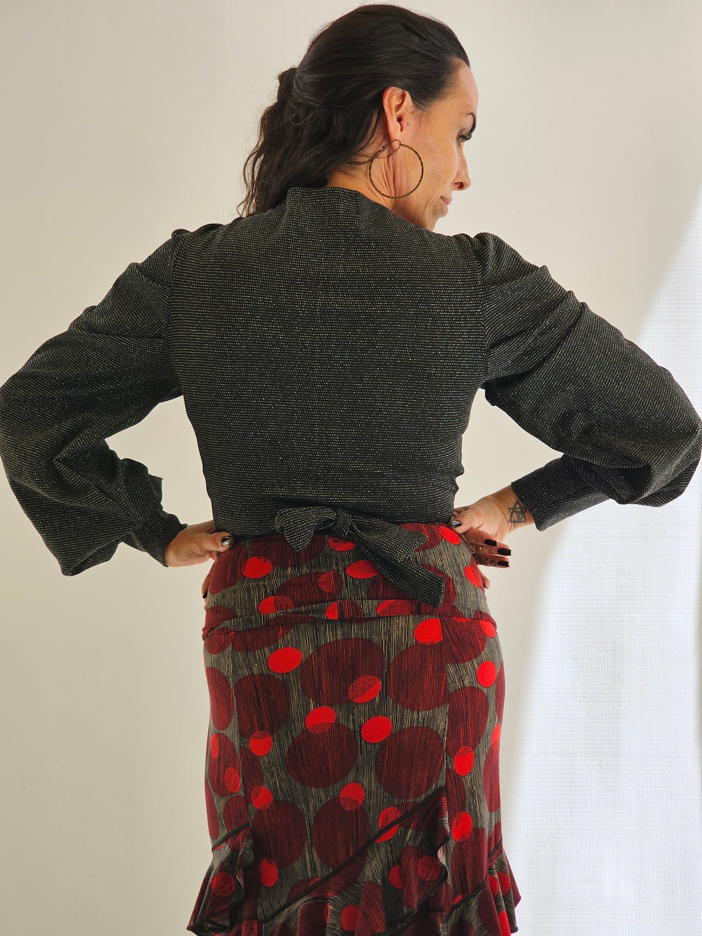 Chaqueta blusa de lurex