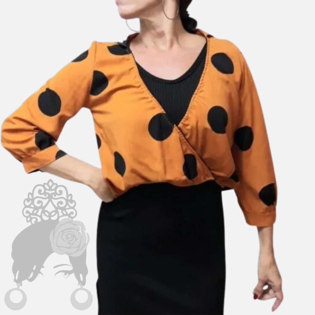 Blusa de bolas de milonga