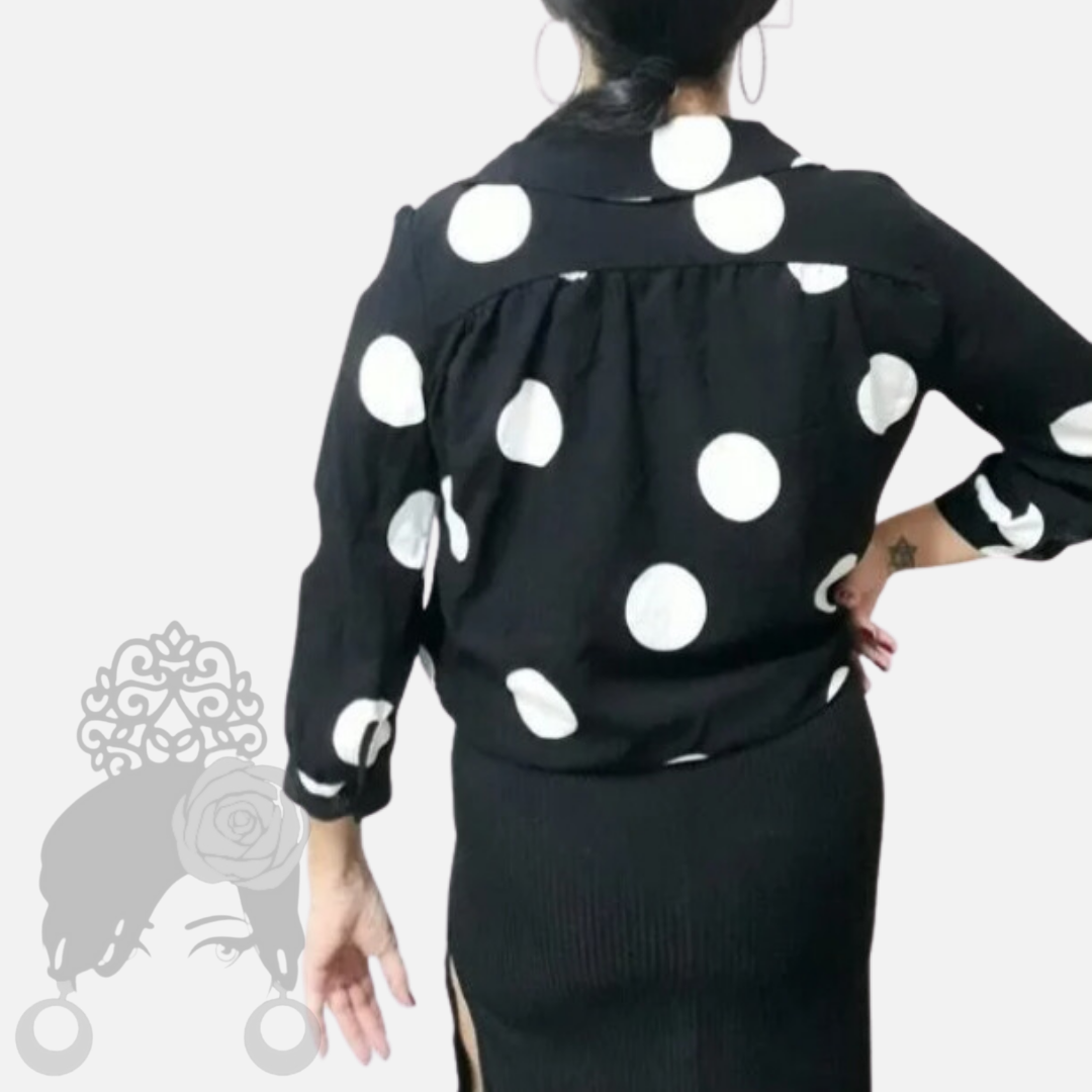 Blusa de bolas de milonga
