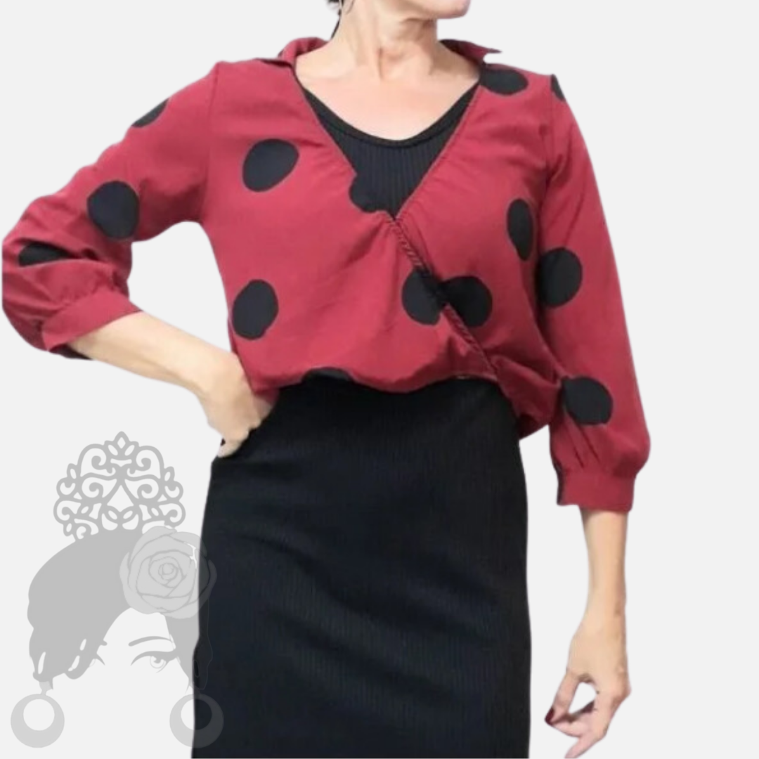 Blusa de bolas de milonga