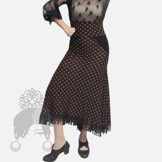 Saia Romances Bola Marrom