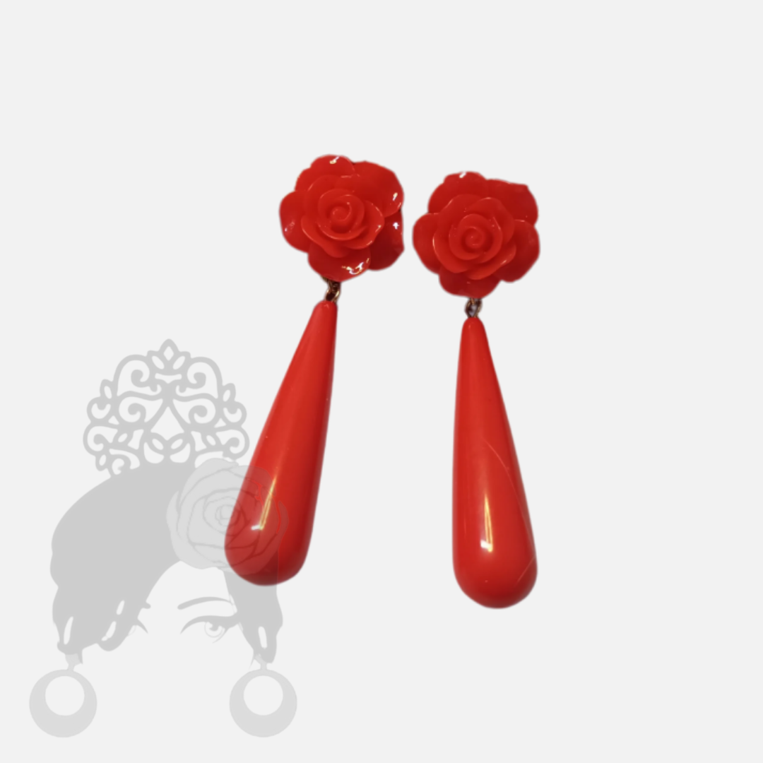 Teardrop-Flower Earring