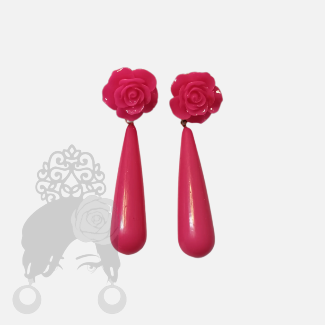 Teardrop-Flower Earring