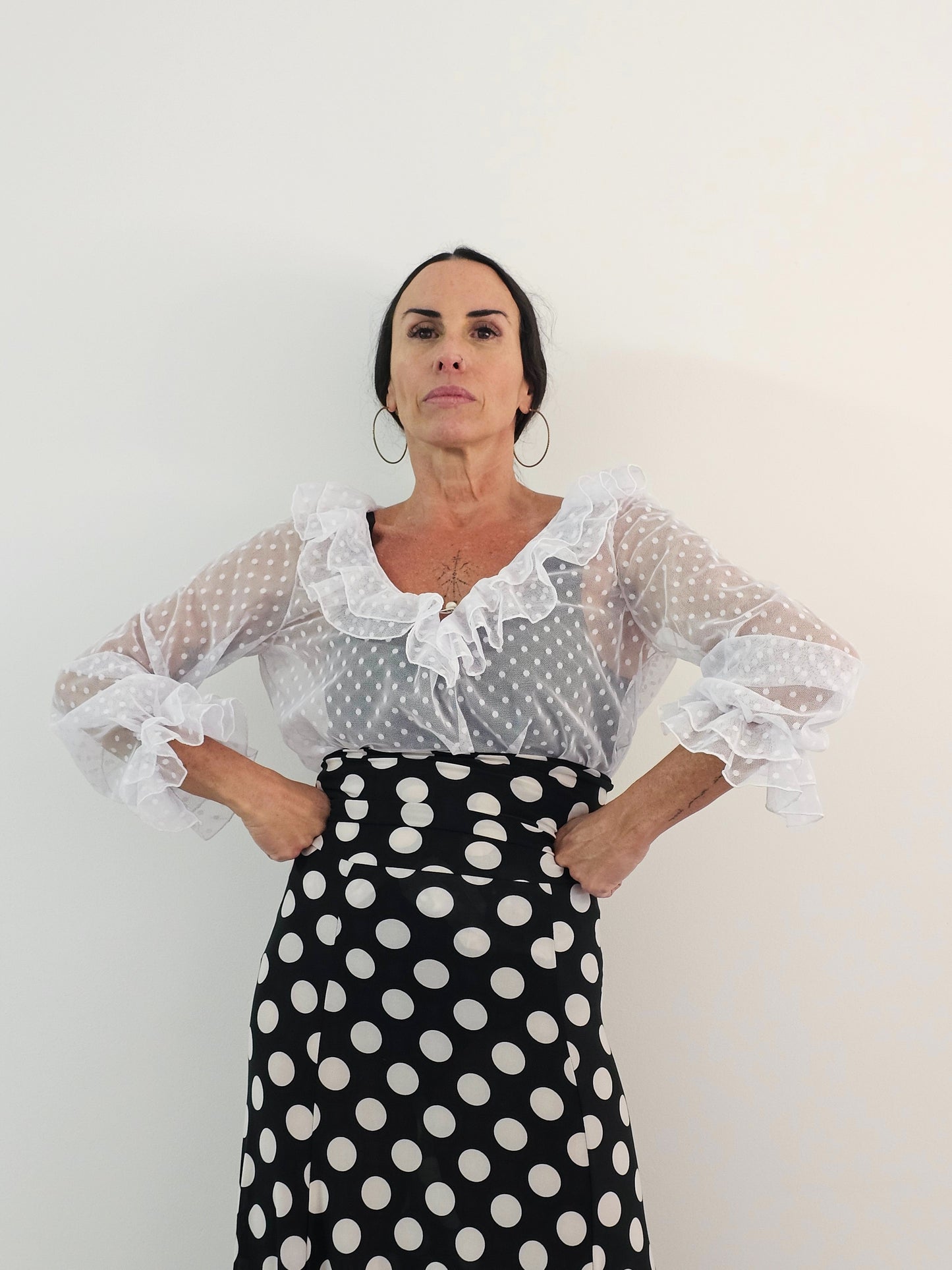 Blusa Tule Cantiñas